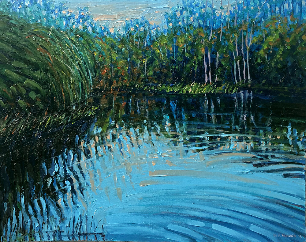 Mark Nesmith_Morning on the Pond_Oil on Canvas_24X30_2015