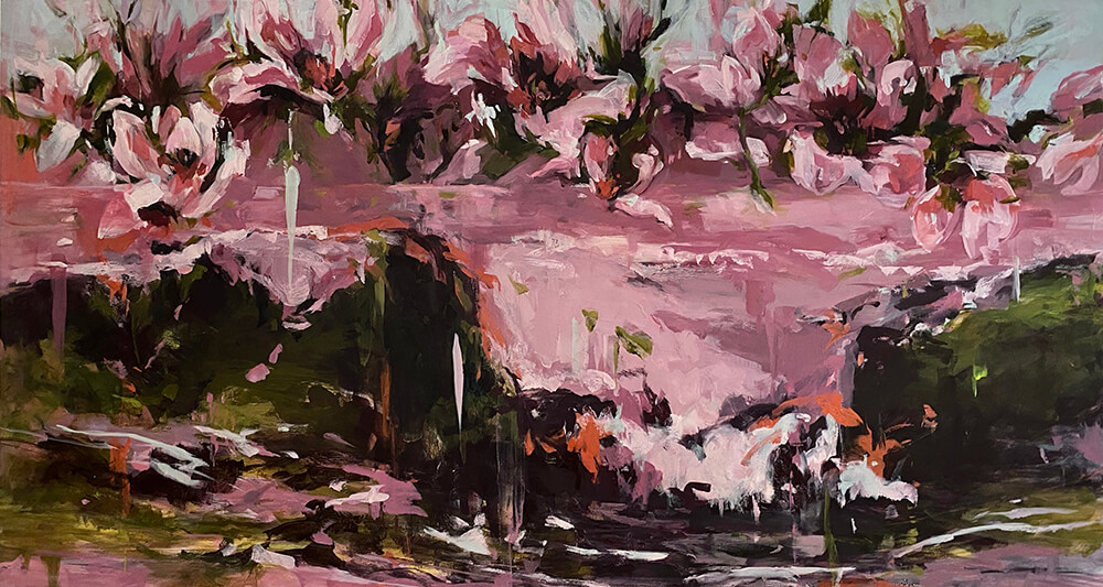 Connie Connally – Eventide oil on canvas 35 x 65